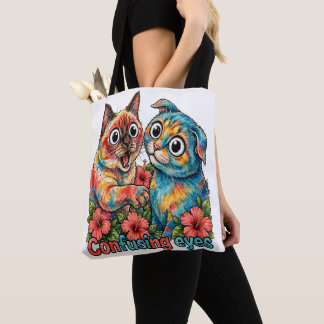 Cute Cat Lover Cat Funny Siamese & Chartreux Charm Tote Bag