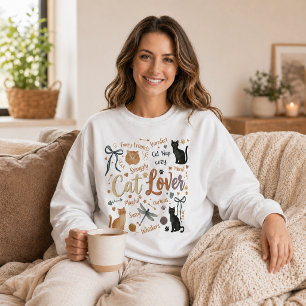 Cute Cat Lover Cosy Kawaii Cats Snuggly Cat Nap  Sweatshirt
