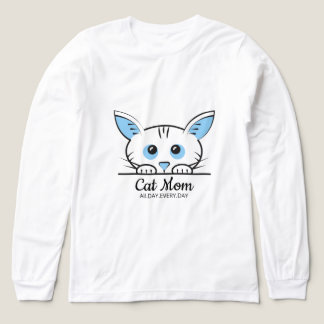 Cute Cat Lover Mum T-Shirt Tri-Blend Shirt