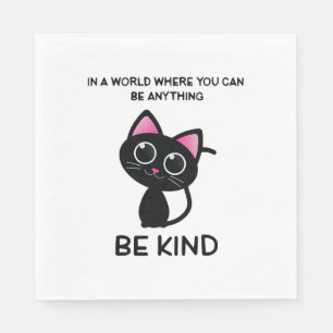 Cute Cat Lover Quotes Napkin