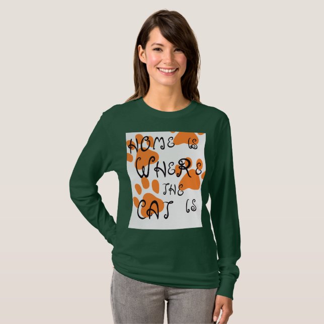 Cute Cat Lover T-Shirt – Feline Inspired Design (Front Full)