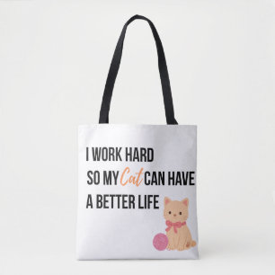 Cute Cat Lover Tote Bag