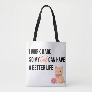 Cute Cat Lover Tote Bag