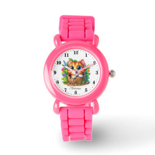 Cute cat lovers add name watch