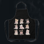 Cute Cat Lover's Kitchen Adorable Pink Bow Kittens Apron<br><div class="desc">Whip up some culinary magic in the kitchen while staying stylishly adorable with this delightful apron featuring our charming pink bow kittens! This heartwarming design showcases a collection of sweet, fluffy kittens, each beautifully adorned with a cute pink bow. It's the perfect way to add a touch of irresistible cuteness...</div>