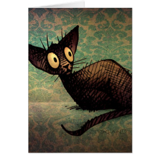 Cute Cat Lovers Oriental Black Cat Art