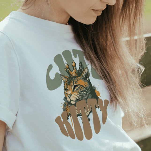 Cute Cat Lovers Queen Tri-Blend Shirt (Creator Uploaded)