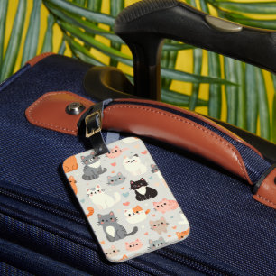 Cute Cat Luggage Tag