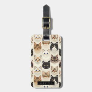 Cute Cat Luggage Tags