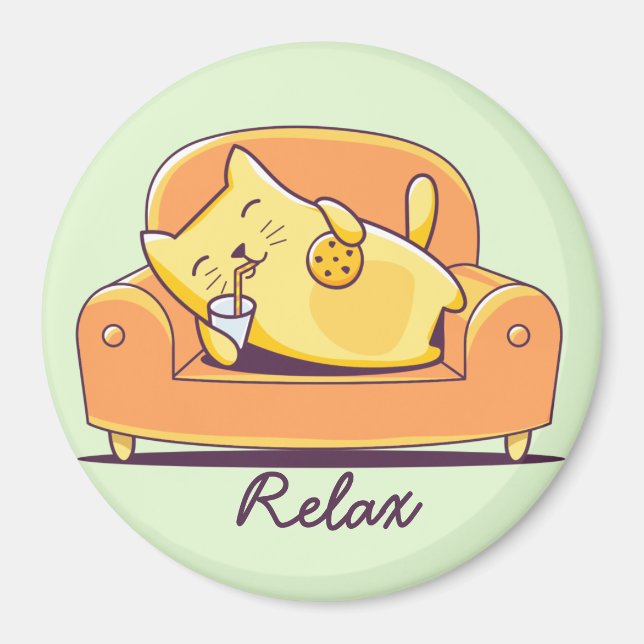 Cute Cat Magnet (Front)