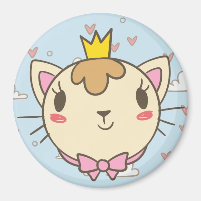 Cute Cat Magnet (Front)