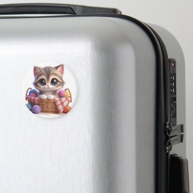 Cute Cat Magnet (In Situ (Luggage))