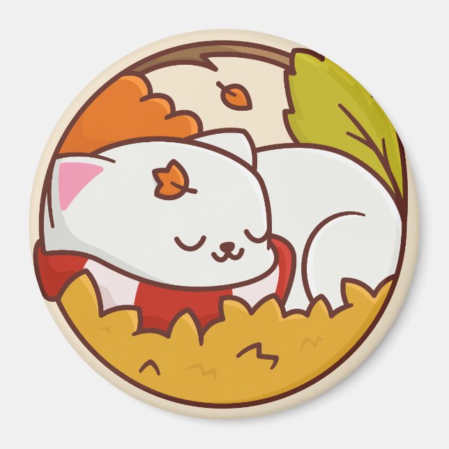 Cute Cat Magnet (Front)