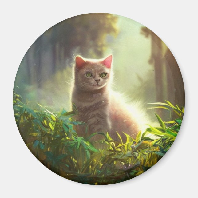 Cute Cat Magnet (Front)