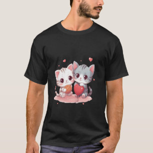 Cute Cat Men Women Colourful Kitten Owner Watercol T-Shirt