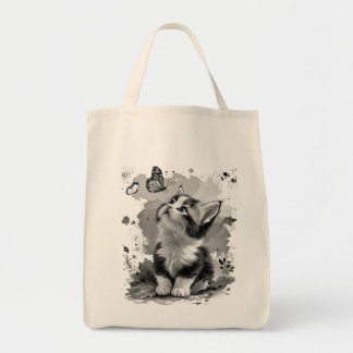 Cute Cat Meow Tote Bag