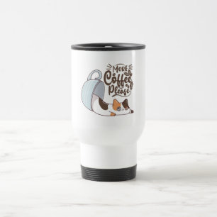 Cute Cat More Coffee Please Mug – Funny Coffee Lov
