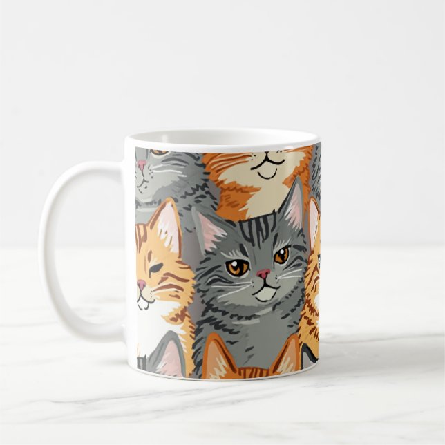 cute cat mug (Left)