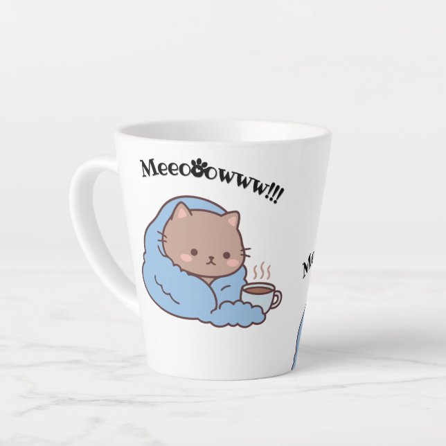 Cute Cat Mug  (Left Angle)