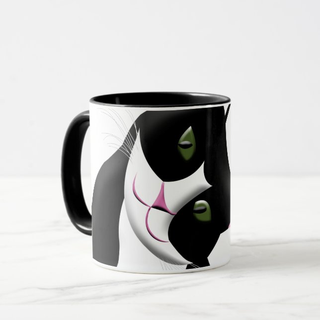 Cute Cat Mug (Front Left)