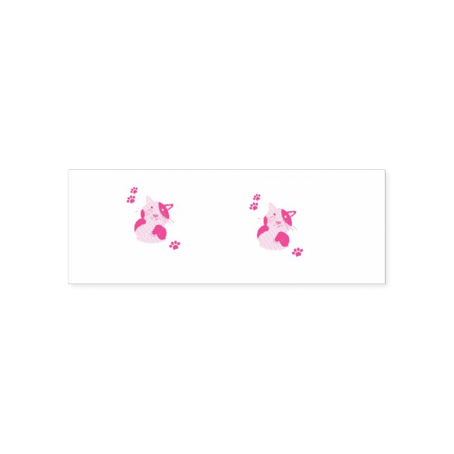 Cute Cat Mug Self-inking Stamp (Design)