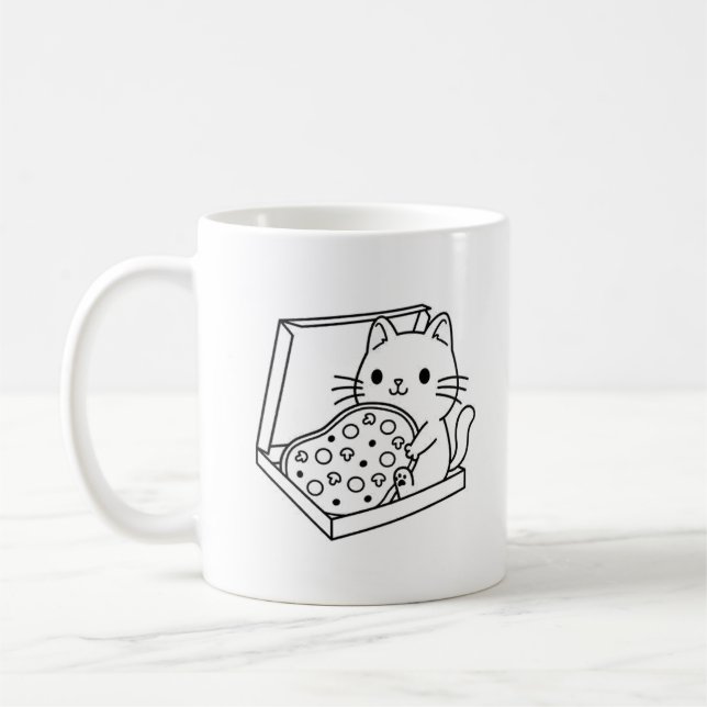 Cute Cat Mug – The Perfect Gift for Cat Lovers! (Left)