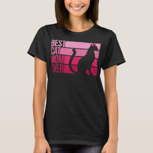 Cute Cat Mum Art For Women Girl Cat Pet Animal Kit T-Shirt