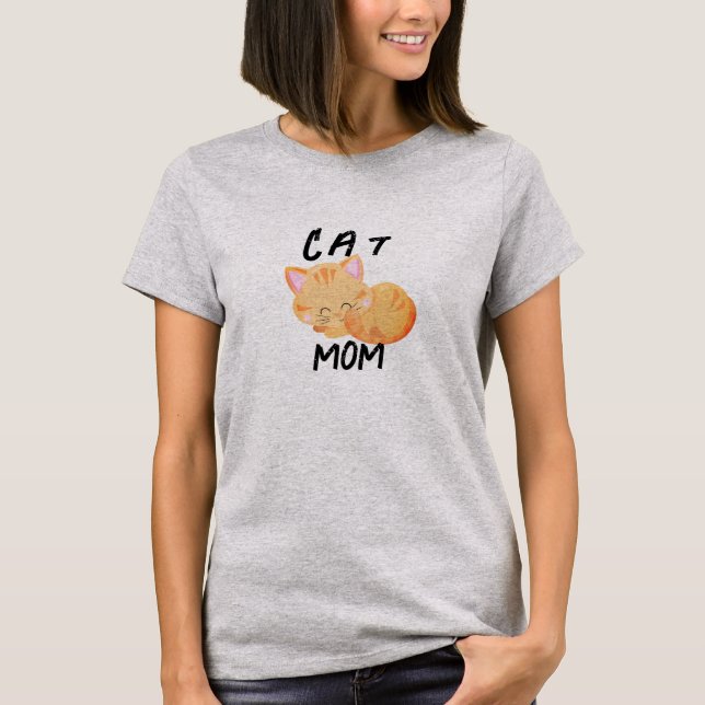 Cute Cat Mum Cat lovers T-Shirt (Front)