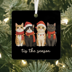 Cute Cat Mum Christmas Cats Lover Gift Funny Xmas Metal Tree Decoration