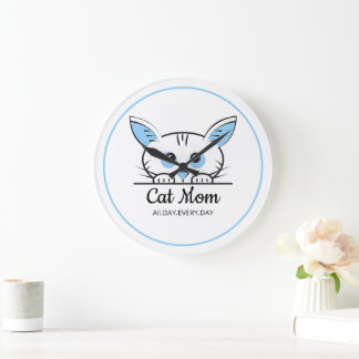 Cute Cat Mum Wall Clock