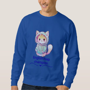 Cute Cat Nap Champion Too T-Shirt Sweatshirt