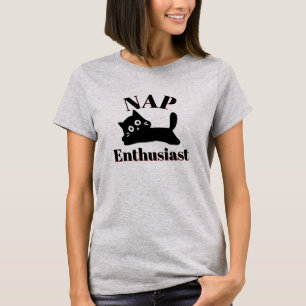 Cute Cat Nap Enthusiast T-Shirt