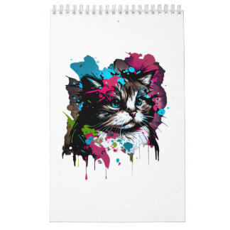 Cute Cat on Calendar