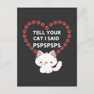 Cute Cat Owner Card - Funny Cat 