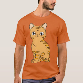 Cute Cat Owner Orangeabby Cat friends T-Shirt