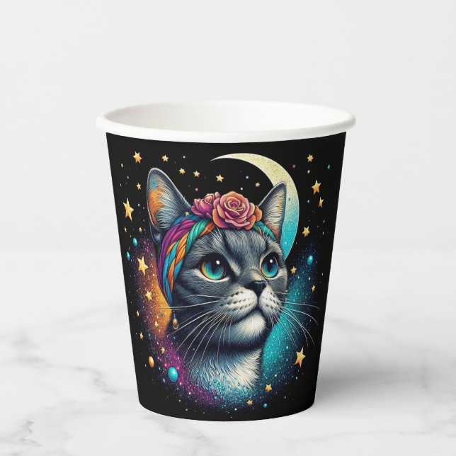 Cute cat paper cup! cups (Front)