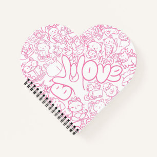 Cute Cat Patten with ASL ILY sign - ASL Design Notebook