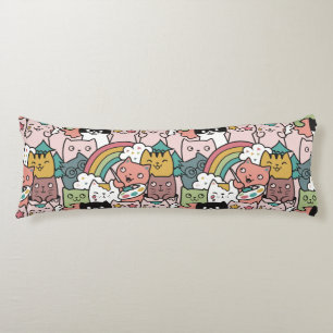 Cute Cat pattern Body Pillow