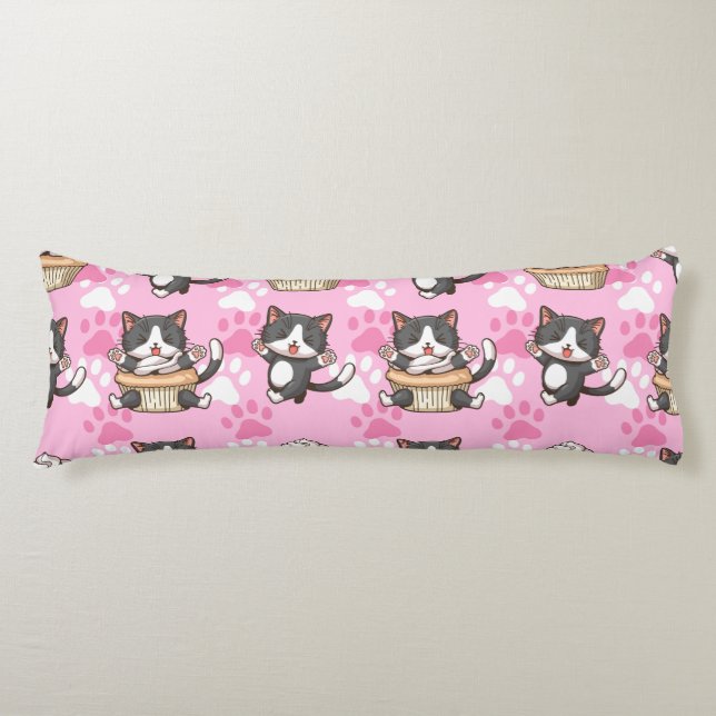 Cute Cat pattern Body Pillow (Front)