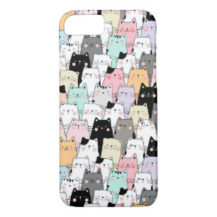 Cute Cat Pattern Case-Mate iPhone Case