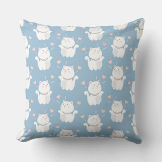 Cute cat pattern design cushion