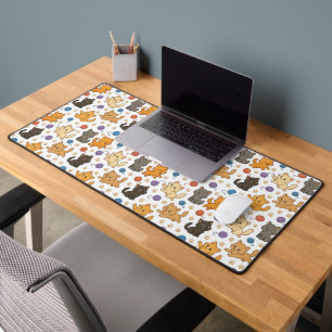 Cute Cat Pattern Desk Mat