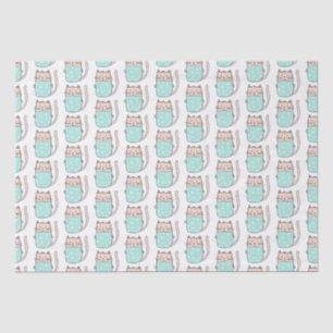 Cute Cat Pattern Girls Birthday Tissue Paper