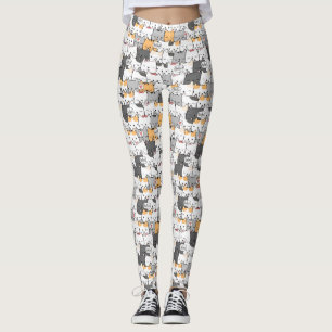 Cute Cat Pattern Leggings