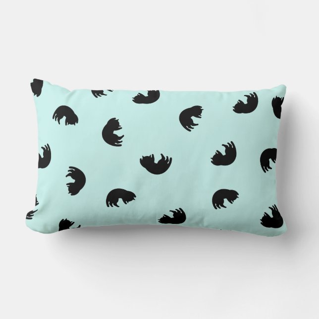 CUTE Cat Pattern Lumbar Cushion (Front)