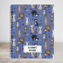 Cute Cat Pattern Personalised 