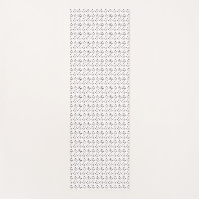 Cute Cat Pattern Seamless Background Yoga Mat (Front)