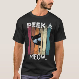 Cute Cat Peek A Meow T-Shirt