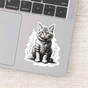 Cute Cat Pencil Sketch