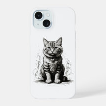Cute Cat Pencil Sketch